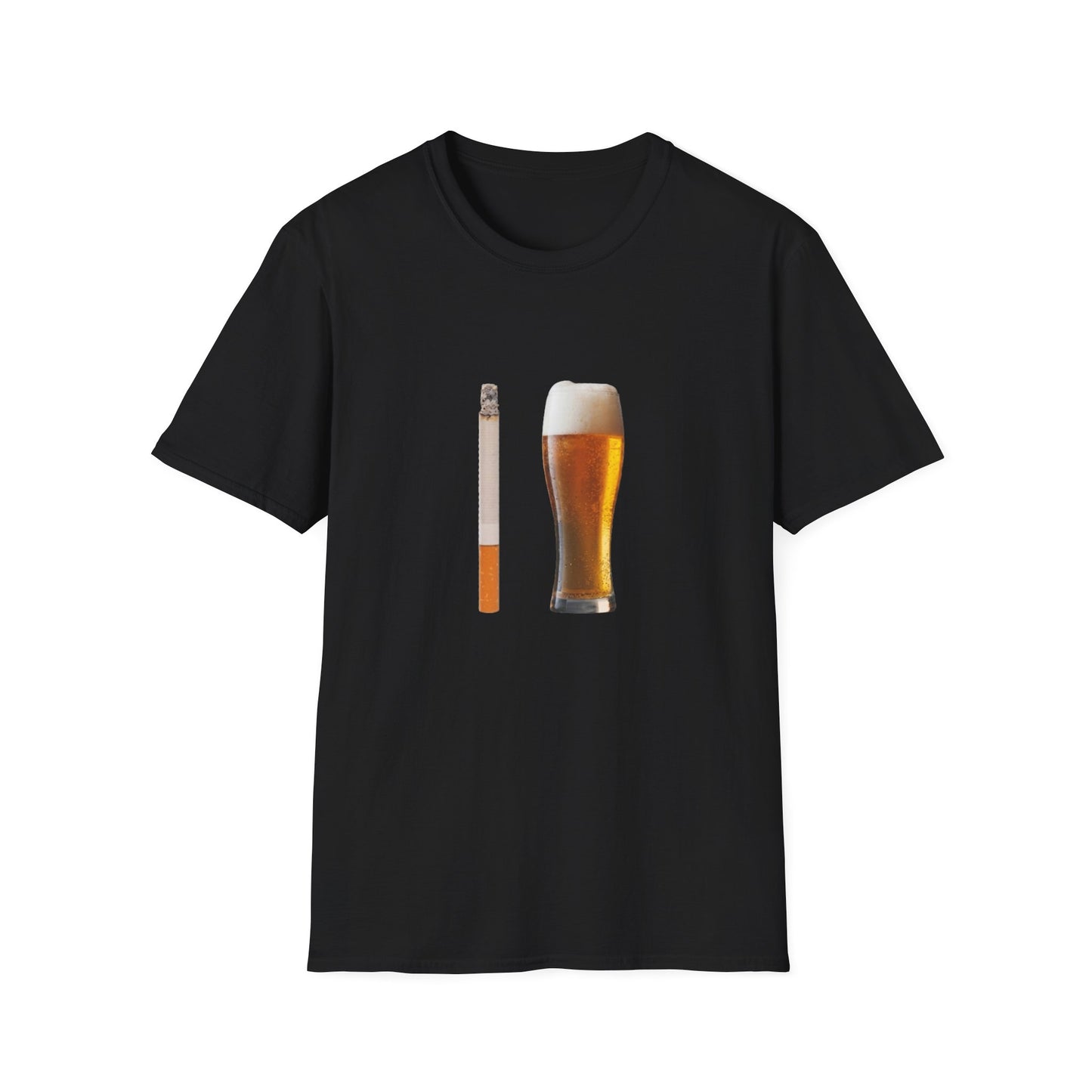 BEER AND CIG COMBO T-SHIRT