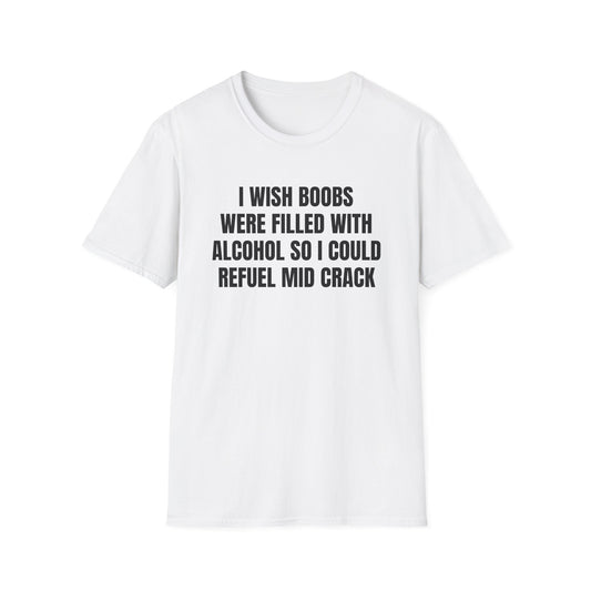 I WISH I COULD REFUEL MID CRACK T-SHIRT