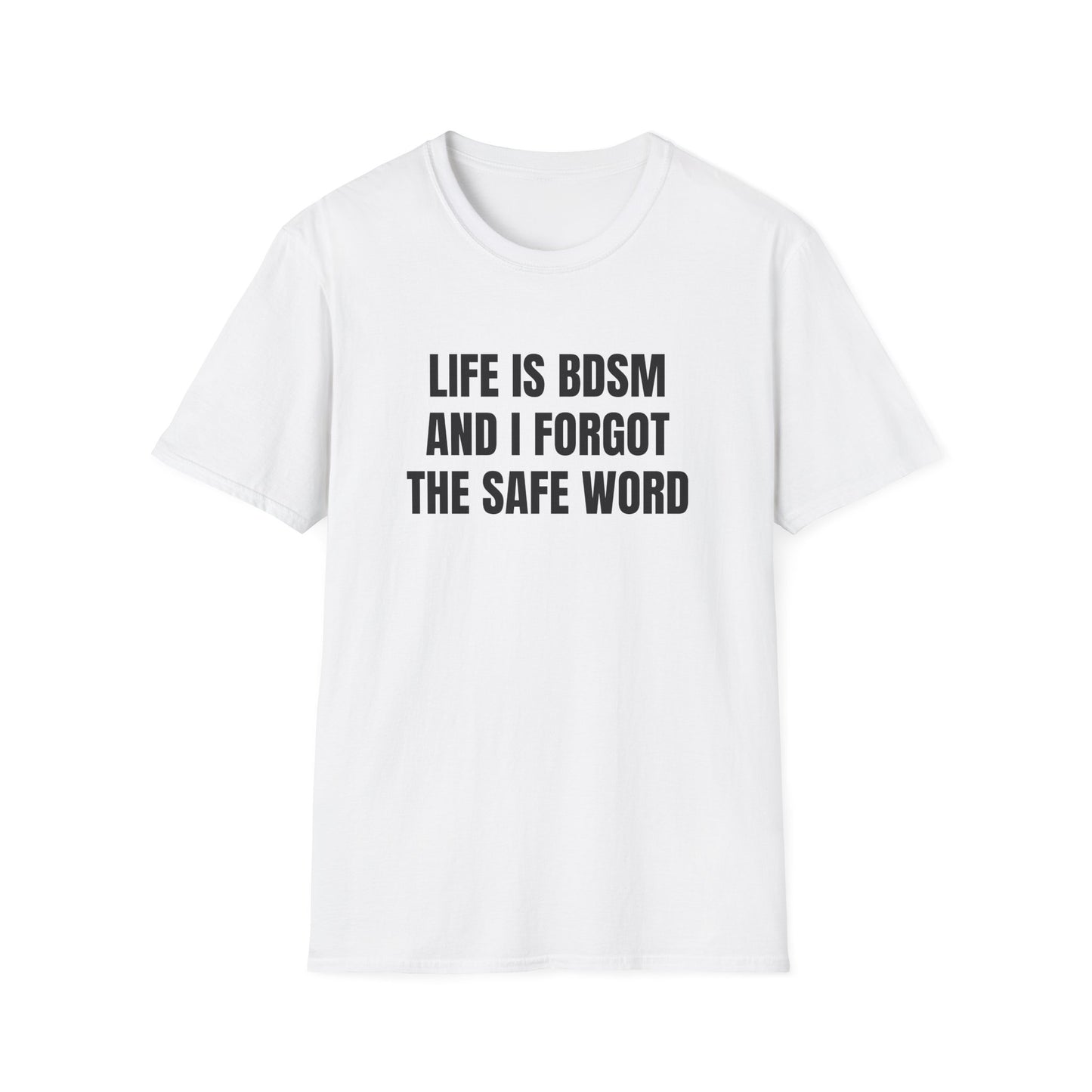LIFE IS BDSM AND I FORGOT THE SAFE WORD T-SHIRT