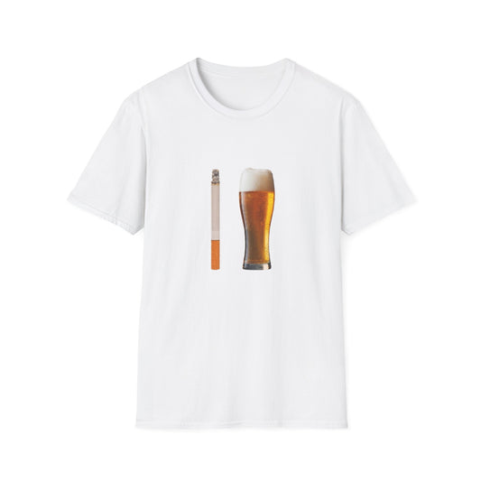 BEER AND CIG COMBO T-SHIRT