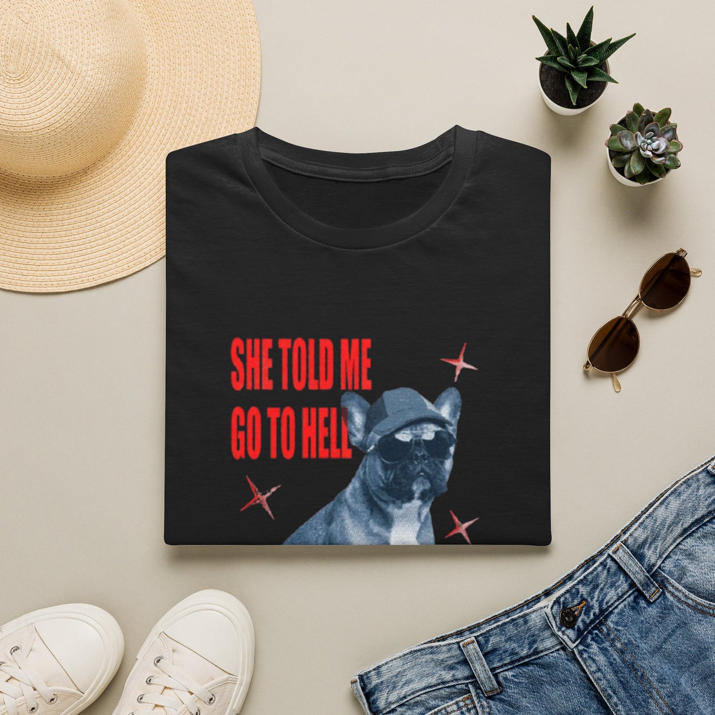 SHE TOLD ME TO GO TO HELL T-SHIRT