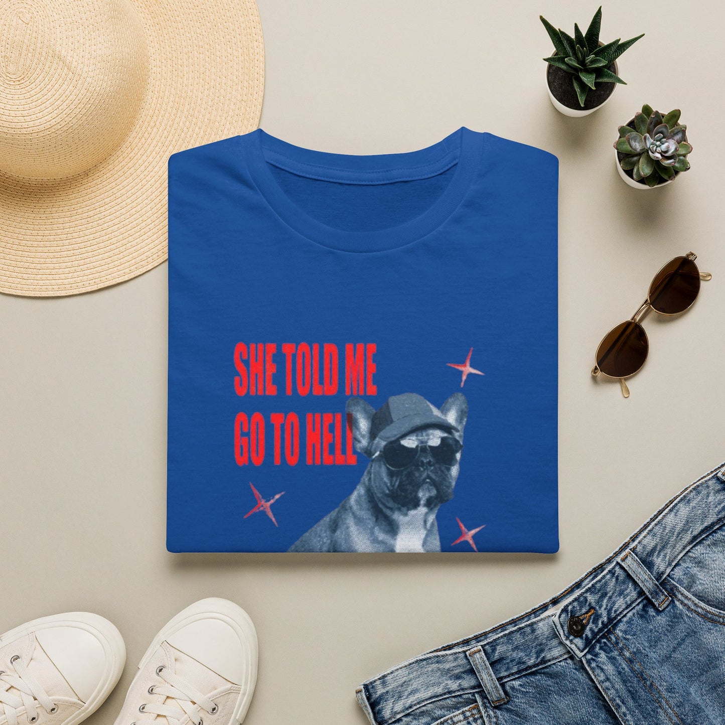 SHE TOLD ME TO GO TO HELL T-SHIRT