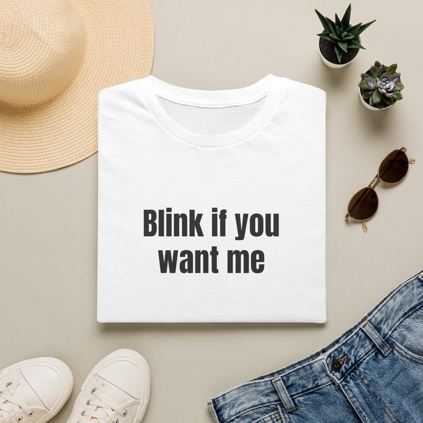 BLINK IF YOU WANT ME T-SHIRT