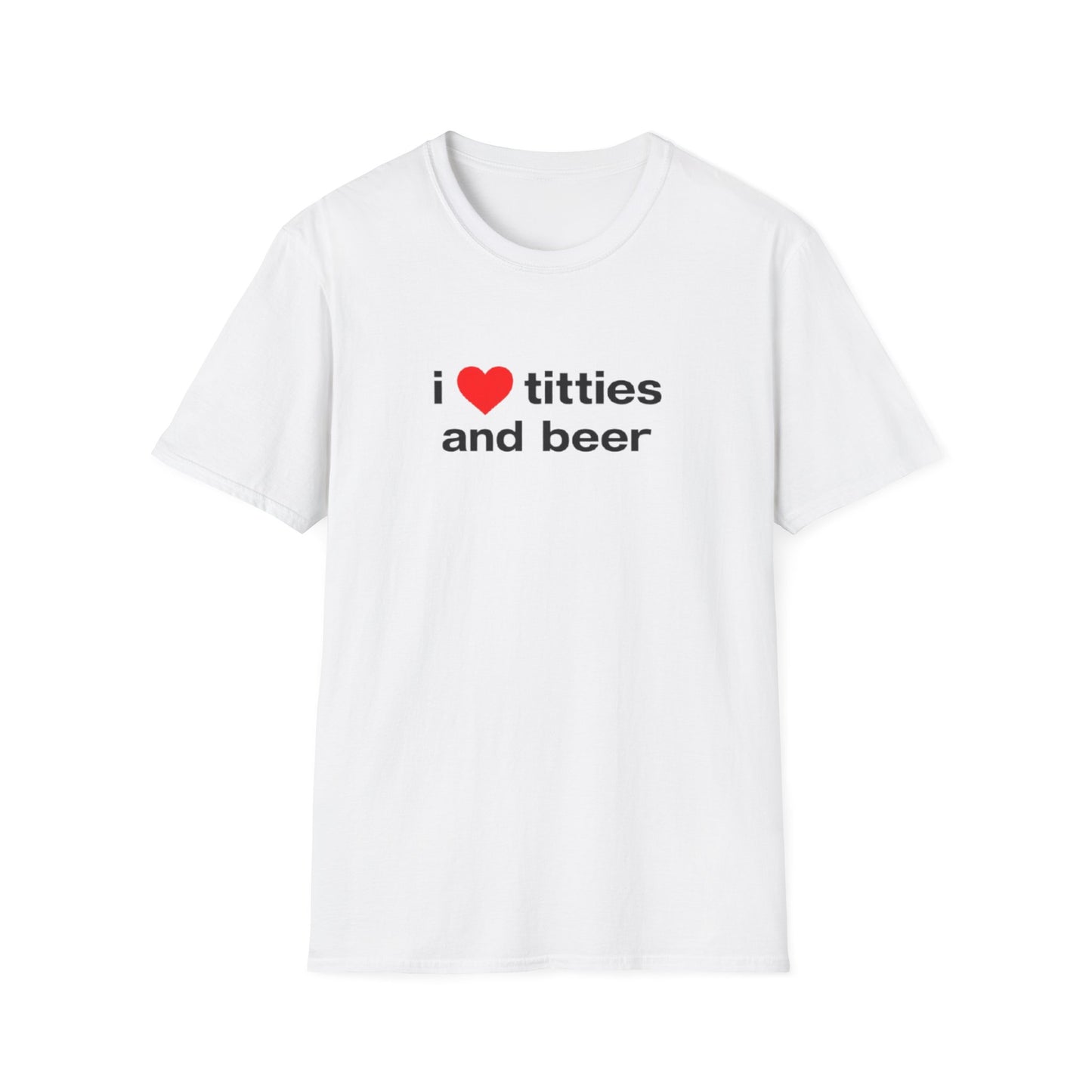 I LOVE TITTIES AND BEER T-SHIRT