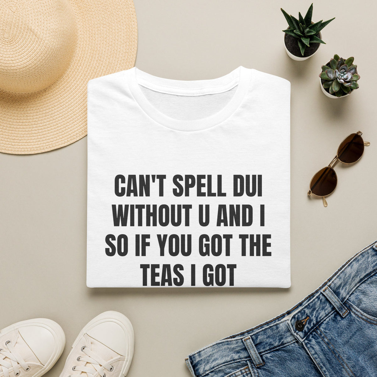 CAN'T SPELL DUI WITHOUT U AND I T-SHIRT