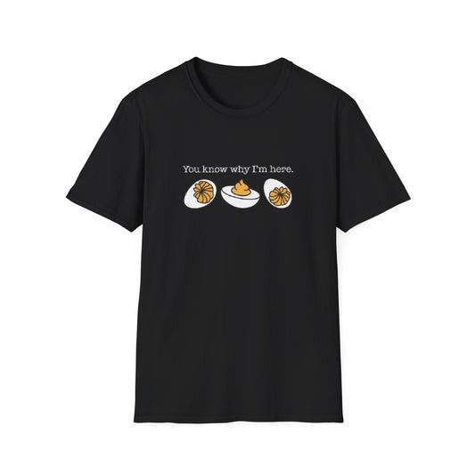 YOU KNOW WHY I'M HERE T-SHIRT