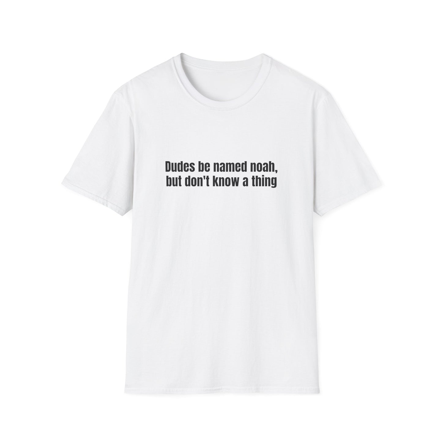 DUDES BE NAMED NOAH BUT DON'T KNOW A THING T-SHIRT
